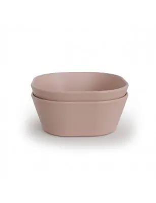 Zestaw 2 miseczek Square Mushie Blush