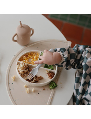 Mushie - Sztućce dla dzieci do nauki samodzielnego jedzenia Cloud