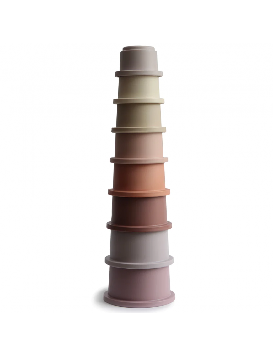 Mushie - Stacking Tower - wieża z kubeczków Petal