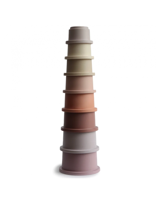 Mushie - Stacking Tower - wieża z kubeczków Petal