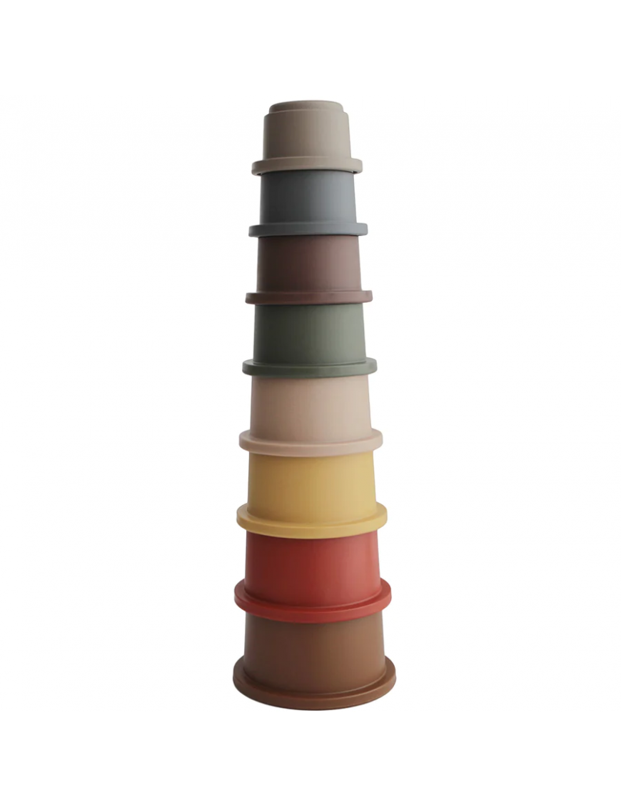 Mushie - Stacking Tower - wieża z kubeczków Retro