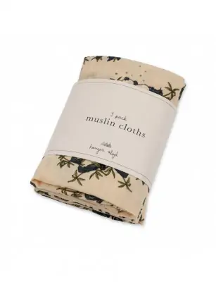 Konges Slojd, 3pack cloth panda nuit