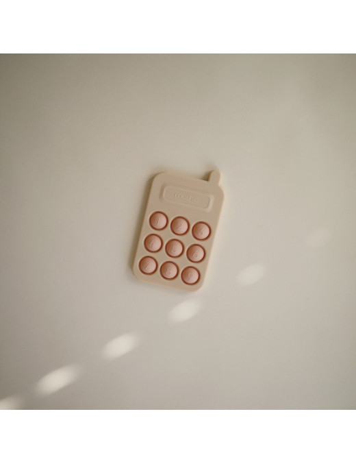 Zabawka sensoryczna Press Toy Phone, Blush Mushie