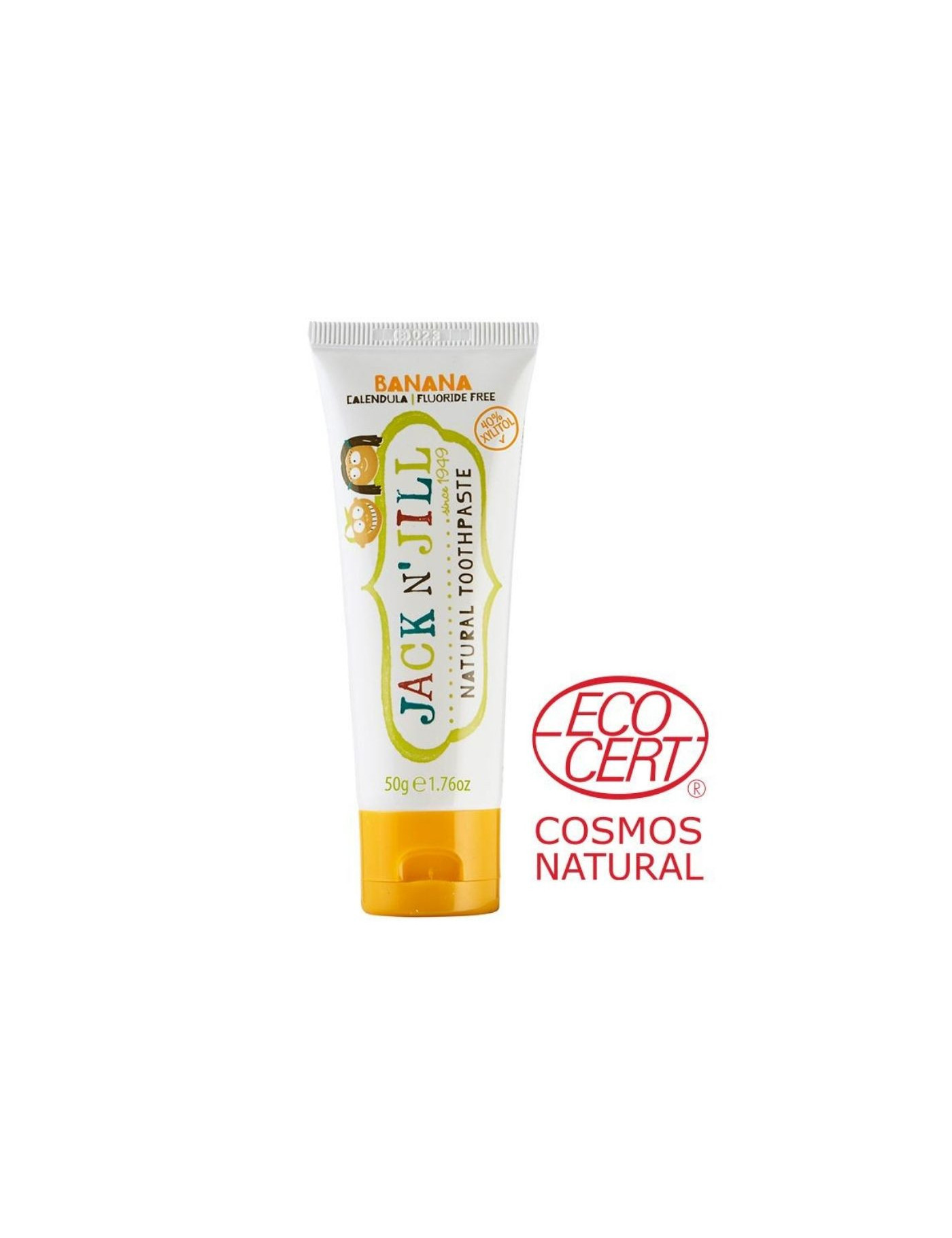 Jack N' Jill, Naturalna Pasta do zębów, Xylitol, 50g Bananowa