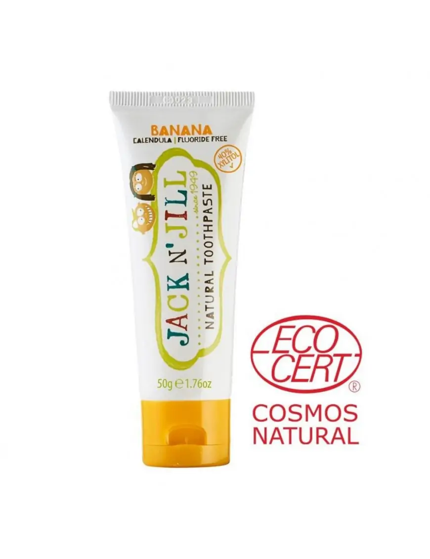 Jack N' Jill, Naturalna Pasta do zębów, Xylitol, 50g Bananowa