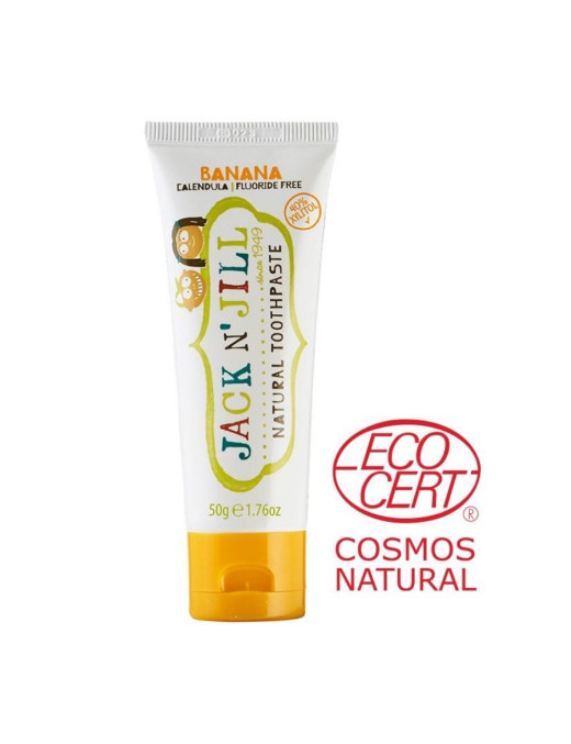 Jack N' Jill, Naturalna Pasta do zębów, Xylitol, 50g Bananowa