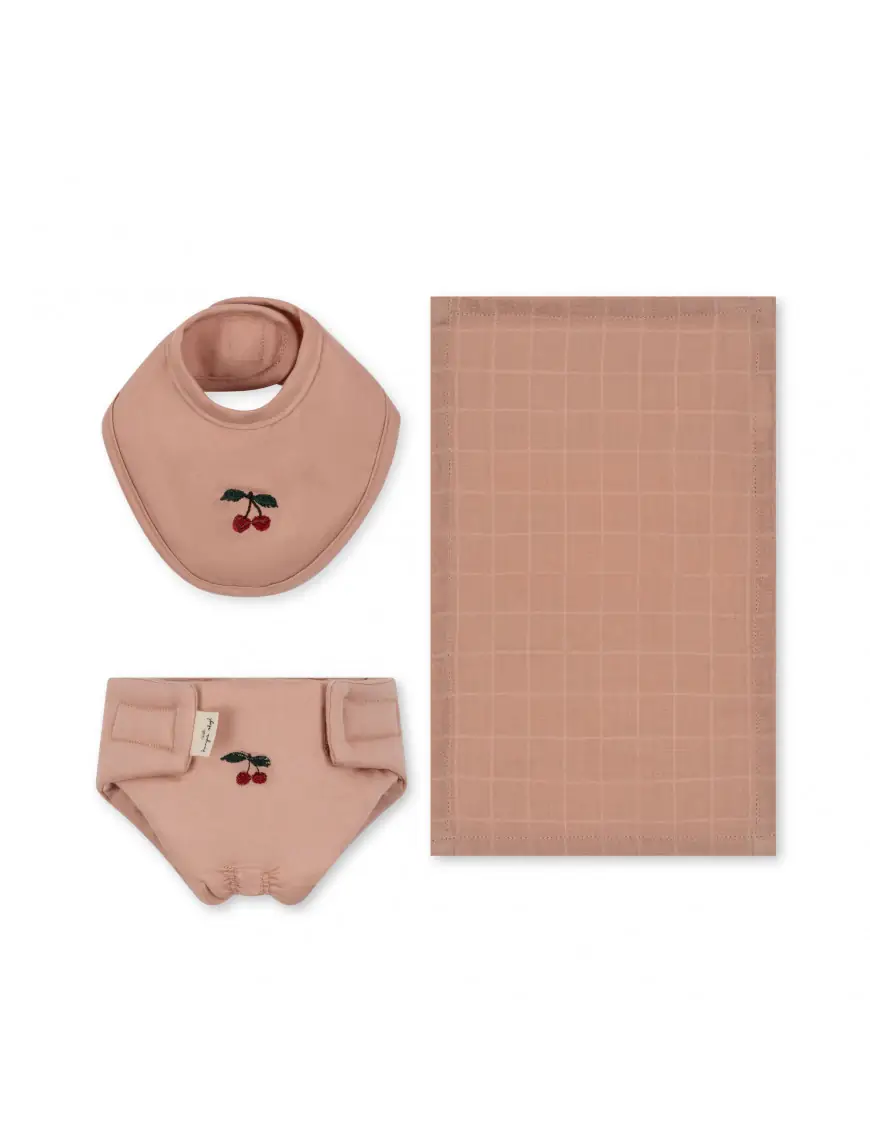 Konges Sløjd, Zestaw do przewijania dla lalek, Mahogany Rose