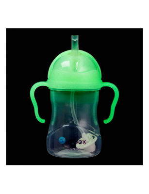 B.Box - Bidon niekapek ze słomką 240ml glow