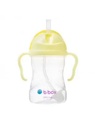 B.Box, Bidon niekapek ze słomką 240ml Banana