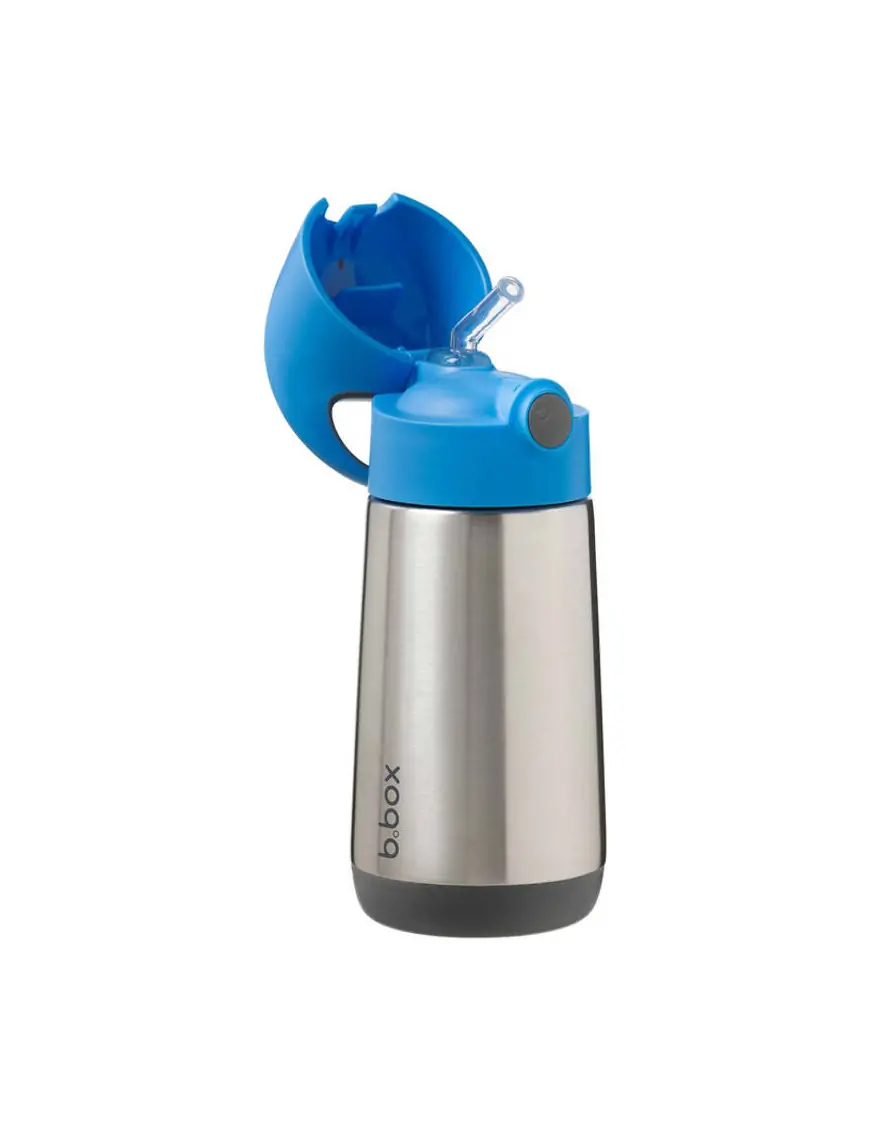 Bidon termiczny ze słomką 350ml Blue Slate, b.box