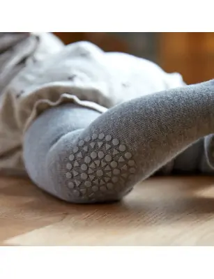 Rajstopy bawełniane antypoślizgowe Grey - GoBabyGo