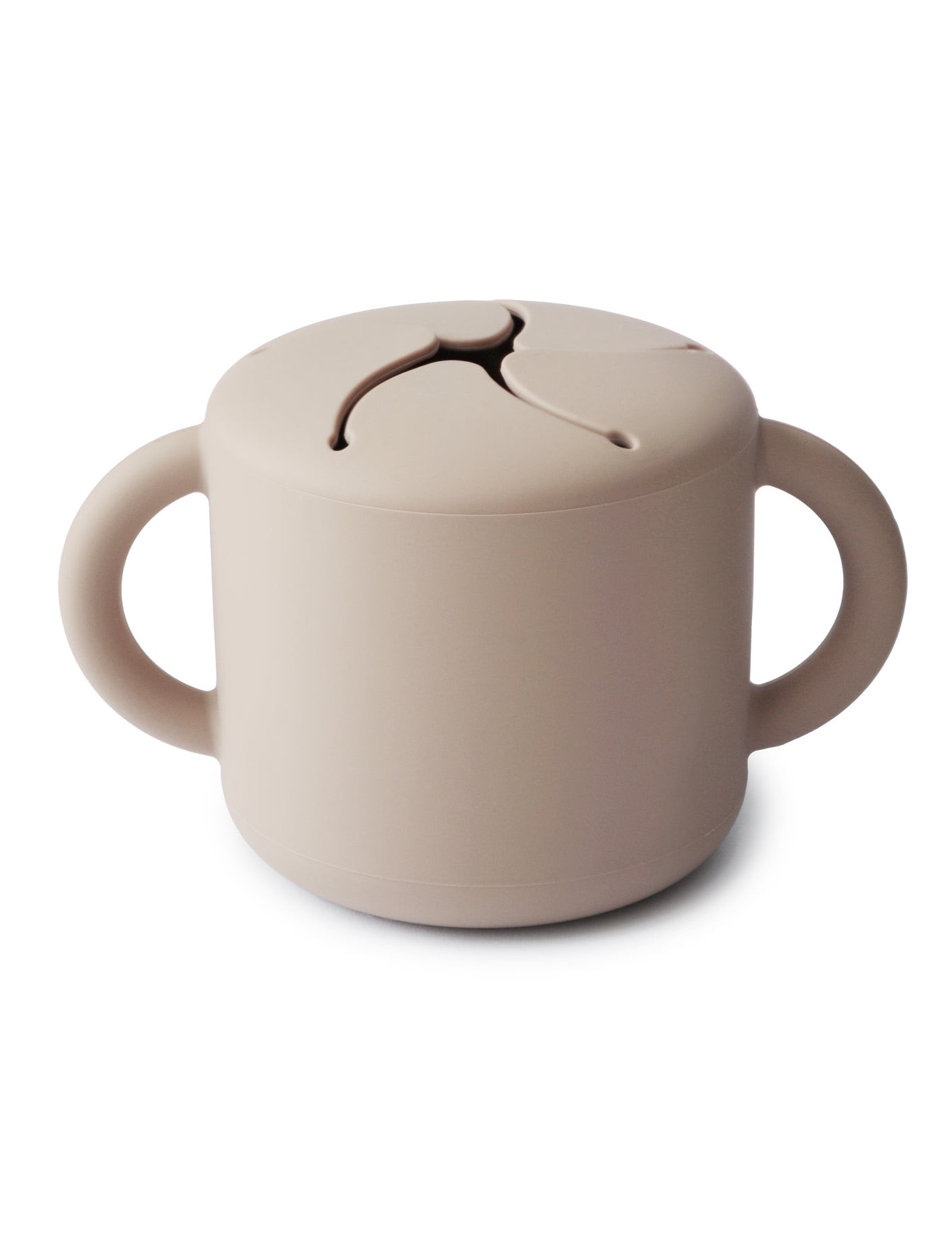 Mushie - Kubek niewysypek na przekąski SNACK CUP Sand Mushie - Kubek niewysypek na przekąski SNACK CUP Sand