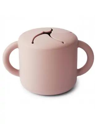 Mushie - Kubek niewysypek na przekąski SNACK CUP Blush