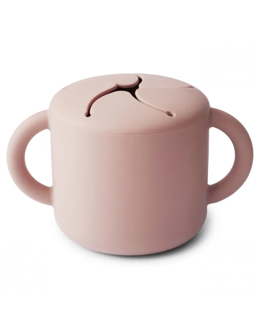 Mushie - Kubek niewysypek na przekąski SNACK CUP Blush