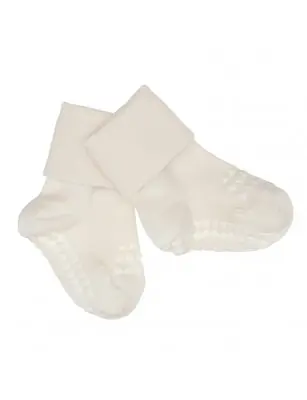 Bambusowe skarpetki antypoślizgowe off White GoBabyGo