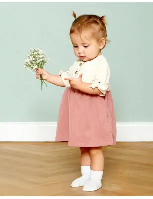 Bambusowe skarpetki antypoślizgowe off White GoBabyGo