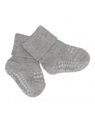 Bambusowe skarpetki antypoślizgowe Grey GoBabyGo