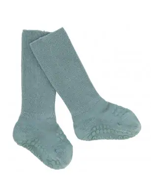 Bambusowe skarpetki antypoślizgowe Dusty Blue GoBabyGo