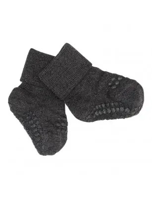 Bambusowe skarpetki antypoślizgowe Dark Grey GoBabyGo