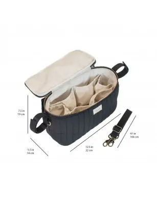 3 Sprouts Organizer Do Wózka Quilted Solid Black