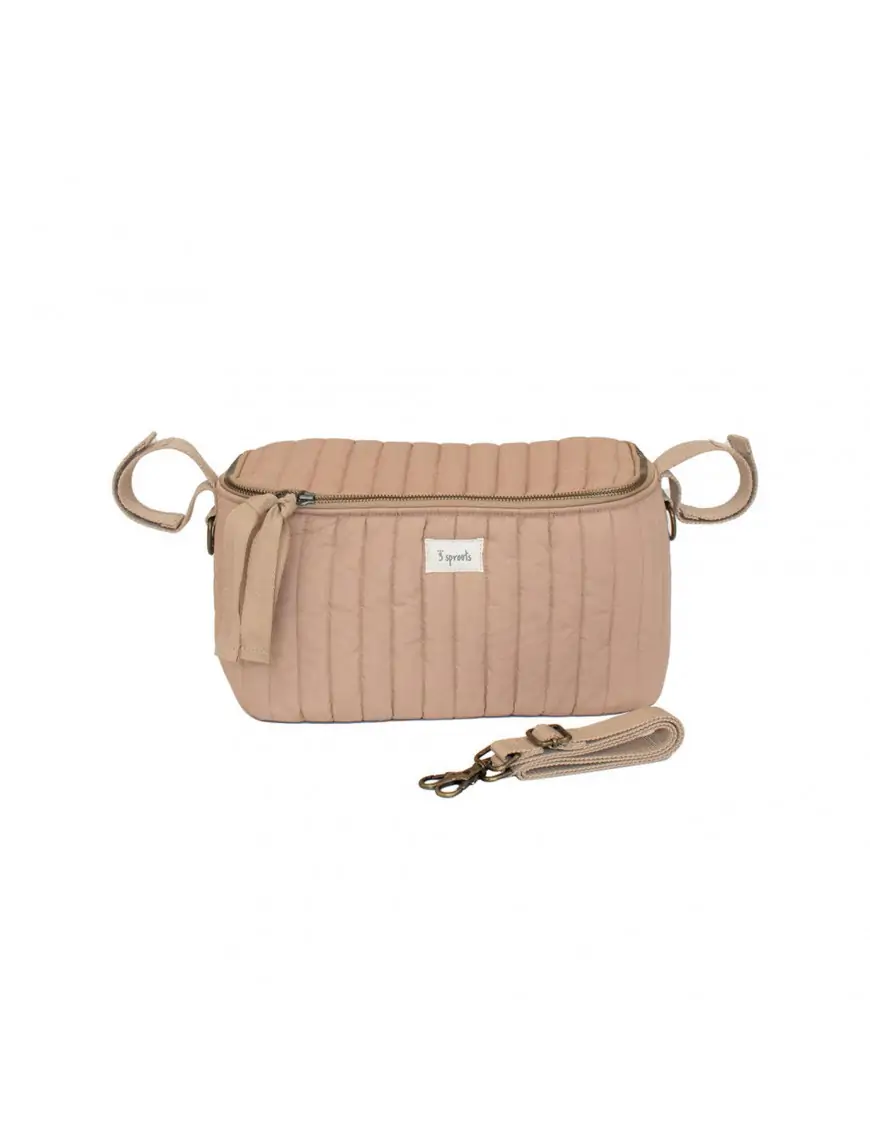 3 Sprouts Organizer Do Wózka Quilted Solid Clay