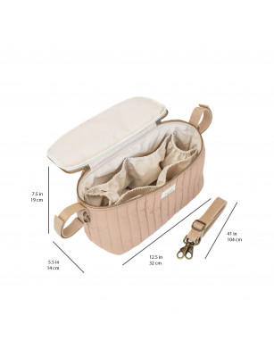 3 Sprouts Organizer Do Wózka Quilted Solid Clay