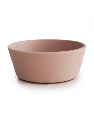 Mushie Miseczka Silikonowa z Przyssawką Blush