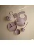 Mushie Miseczka Silikonowa z Przyssawką Soft Lilac