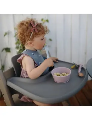Mushie Miseczka Silikonowa z Przyssawką Soft Lilac