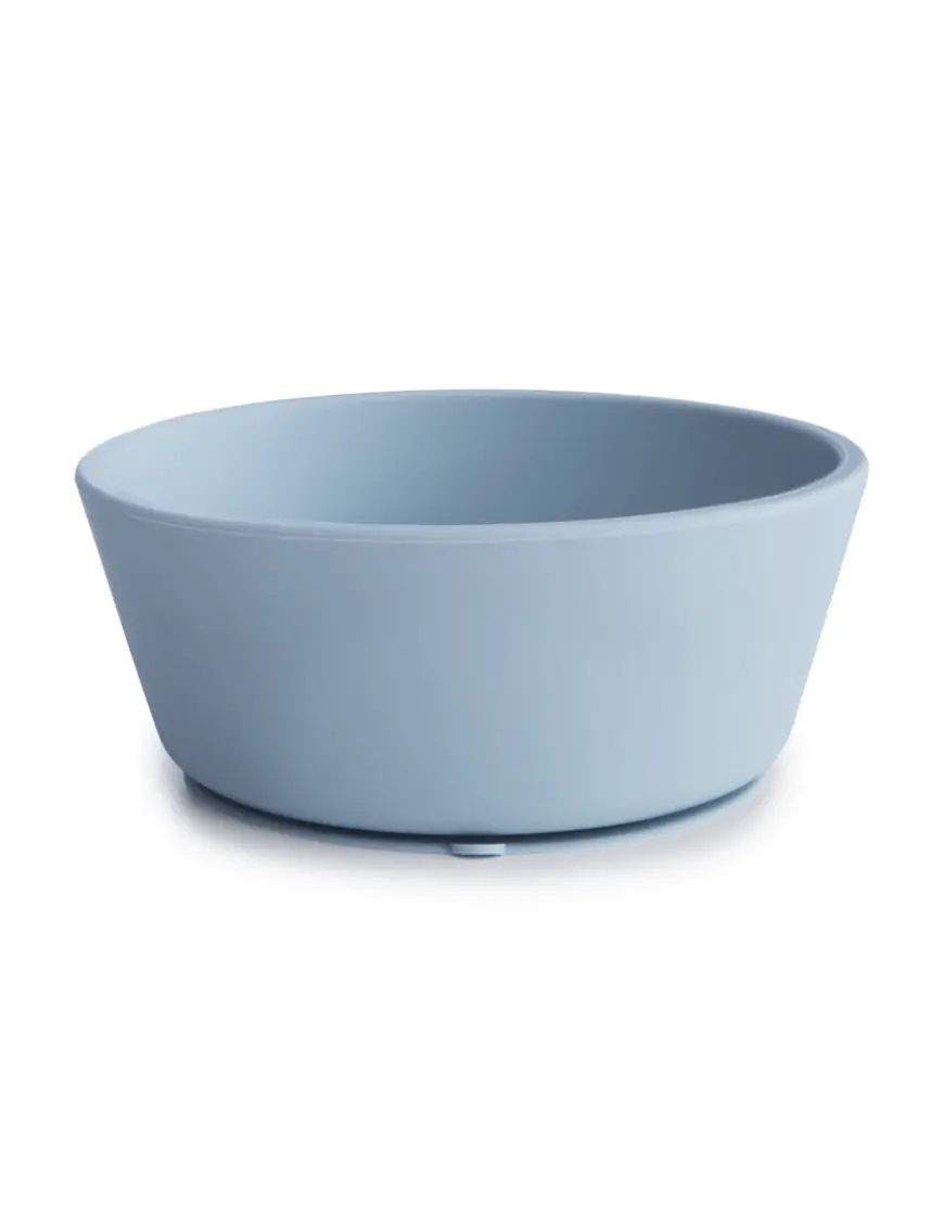 Mushie Miseczka Silikonowa z Przyssawką Powder Blue