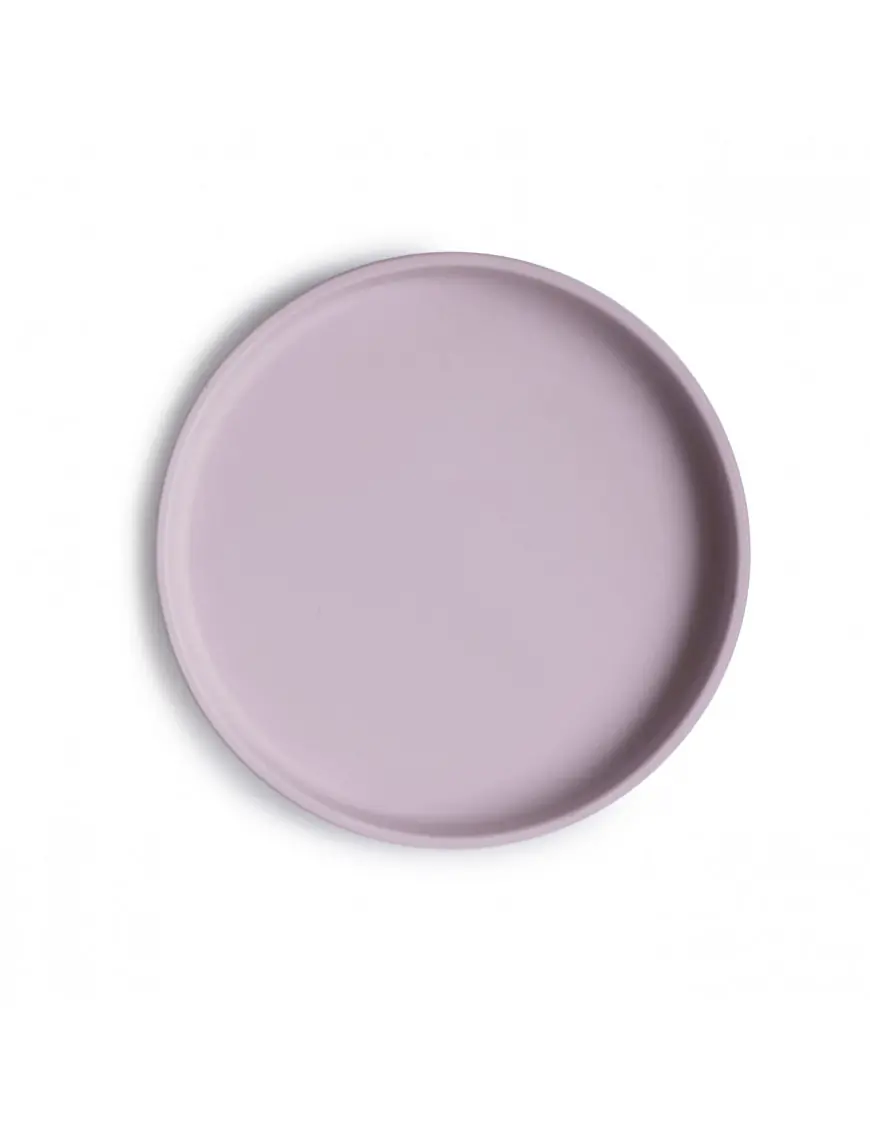 Mushie Talerzyk Silikonowy z Przyssawką Classic Soft lilac