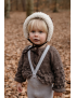 Rajstopy Teddy z szelkami Silly Silas Pearl Grey