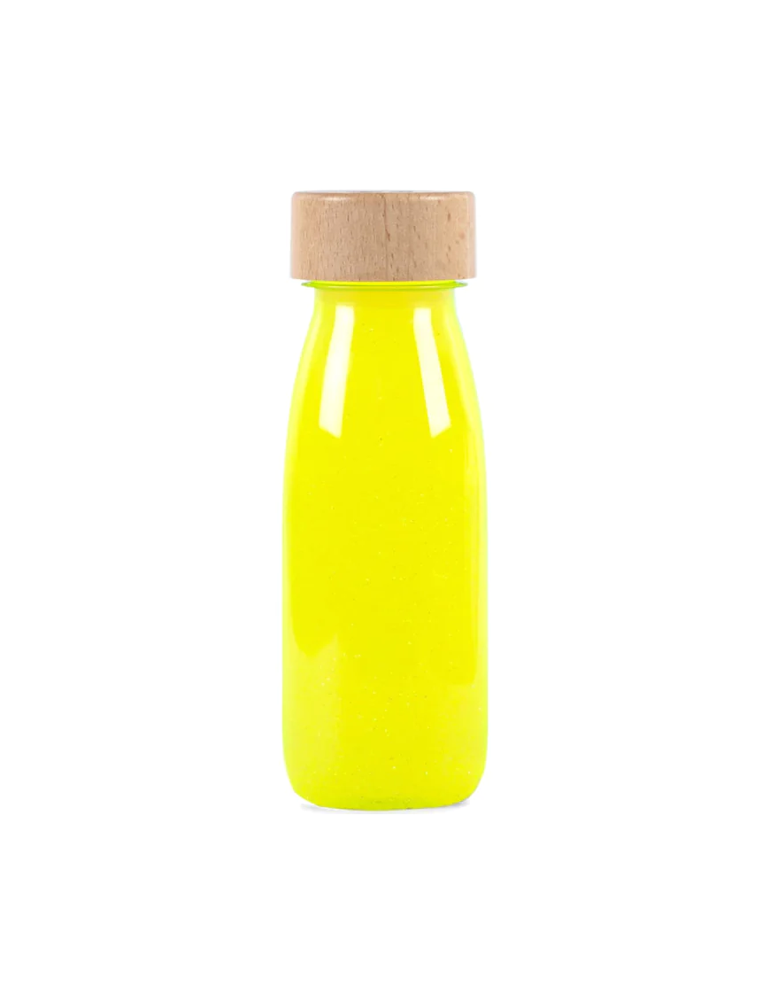 Petit Boum, Butelka sensoryczna FLOAT NEON żółta