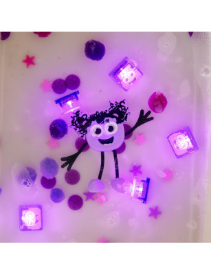 Glo Pals, Postać do kąpieli - zestaw z dwiema kostkami sensorycznymi świecącymi w wodzie Lumi
