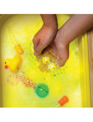 Glo Pals, Kostki sensoryczne świecące w wodzie - zabawka kąpielowa Wielki Ptak