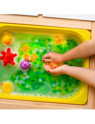 Glo Pals, Kostki sensoryczne świecące w wodzie - zabawka kąpielowa Abby