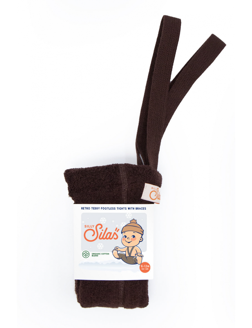 Legginsy Teddy z szelkami Silly Silas Chocolate