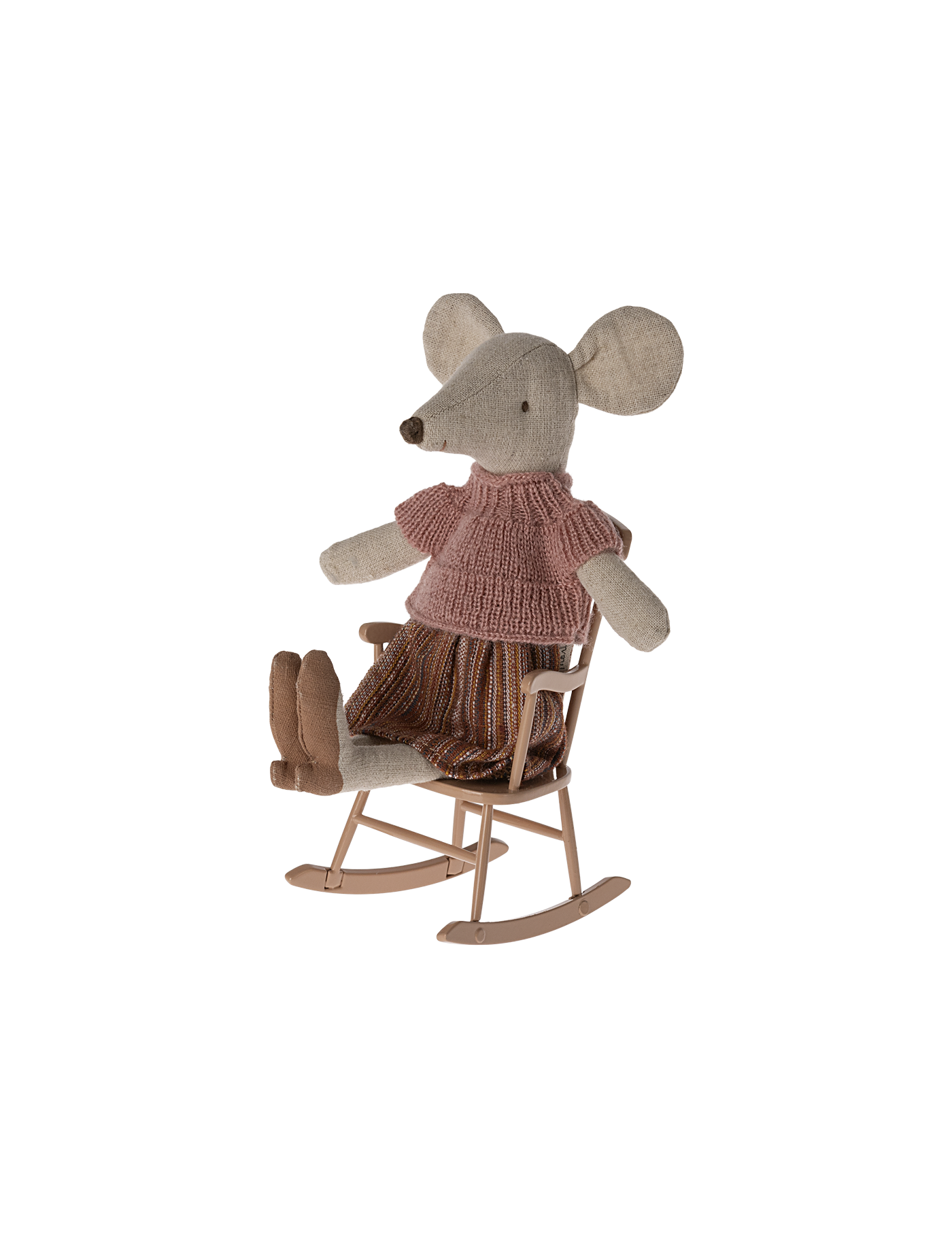 Krzesło bujane dla Myszek Maileg, Powder Pink