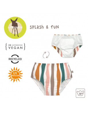 Lassig Majteczki pieluszka do pływania Splash & Fun Fale pink/nature