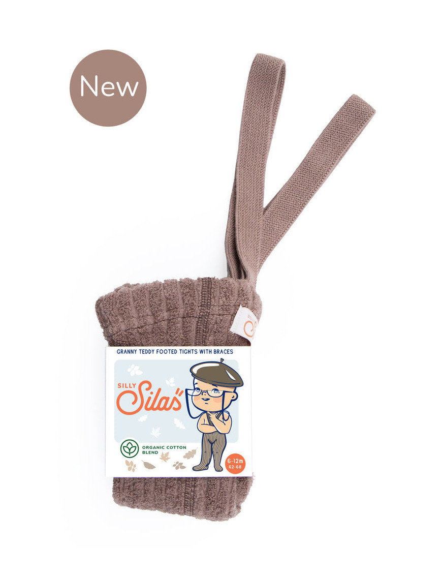 Rajstopy Granny z szelkami Silly Silas Granola