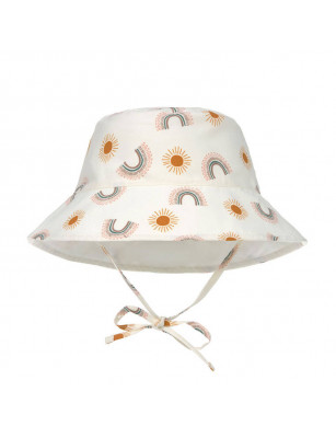 Lassig Dwustronny kapelusz przeciwsłoneczny UV80 Splash & Fun Tęcza nature