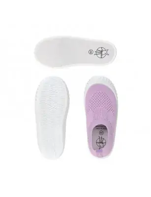 Lassig Ultrawygodne elastyczne trampki dziecięce z antypoślizgową podeszwą Splash & Fun lilac
