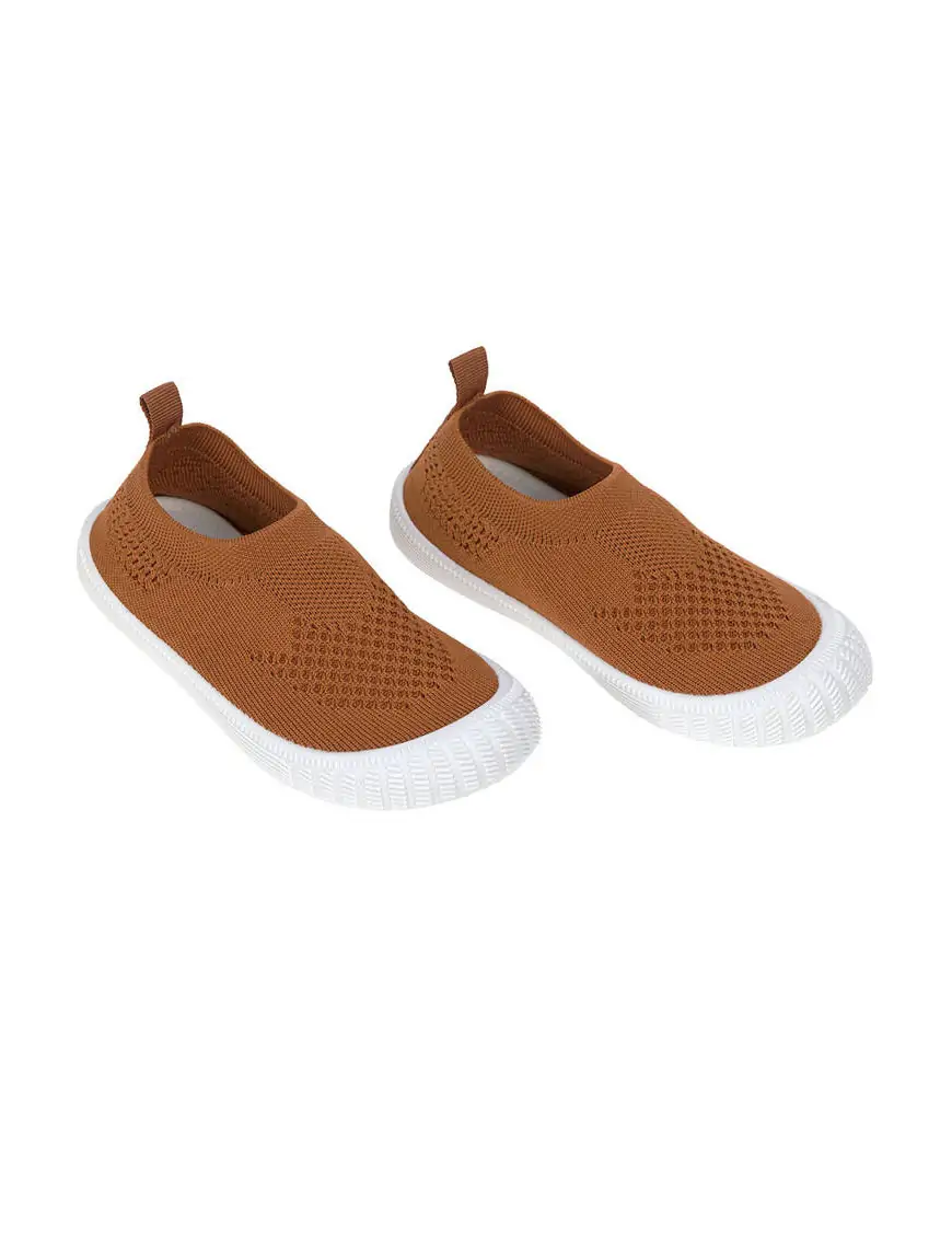 Lassig Ultrawygodne elastyczne trampki dziecięce z antypoślizgową podeszwą Splash & Fun caramel