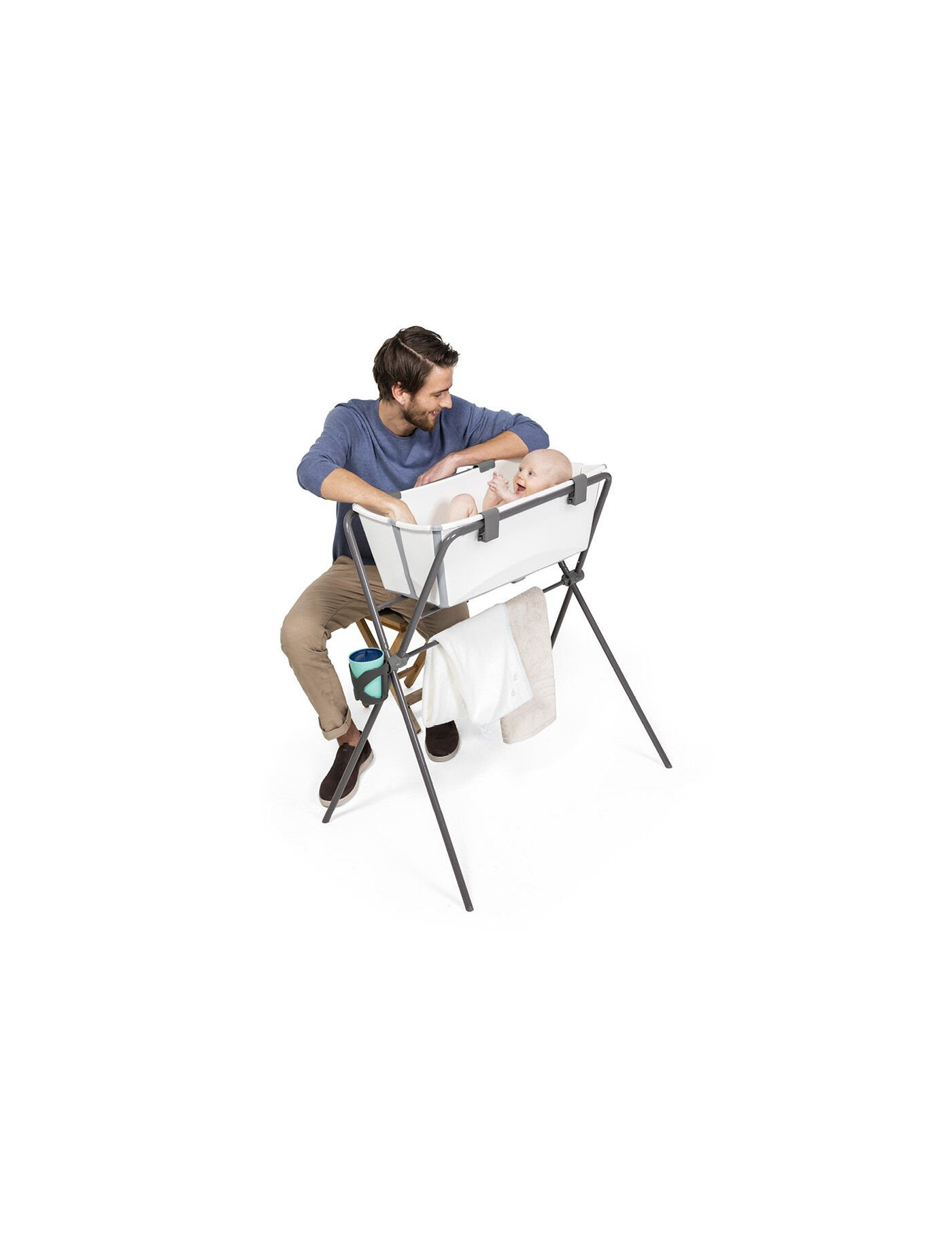 Stokke® Składana wanienka Flexi Bath® white