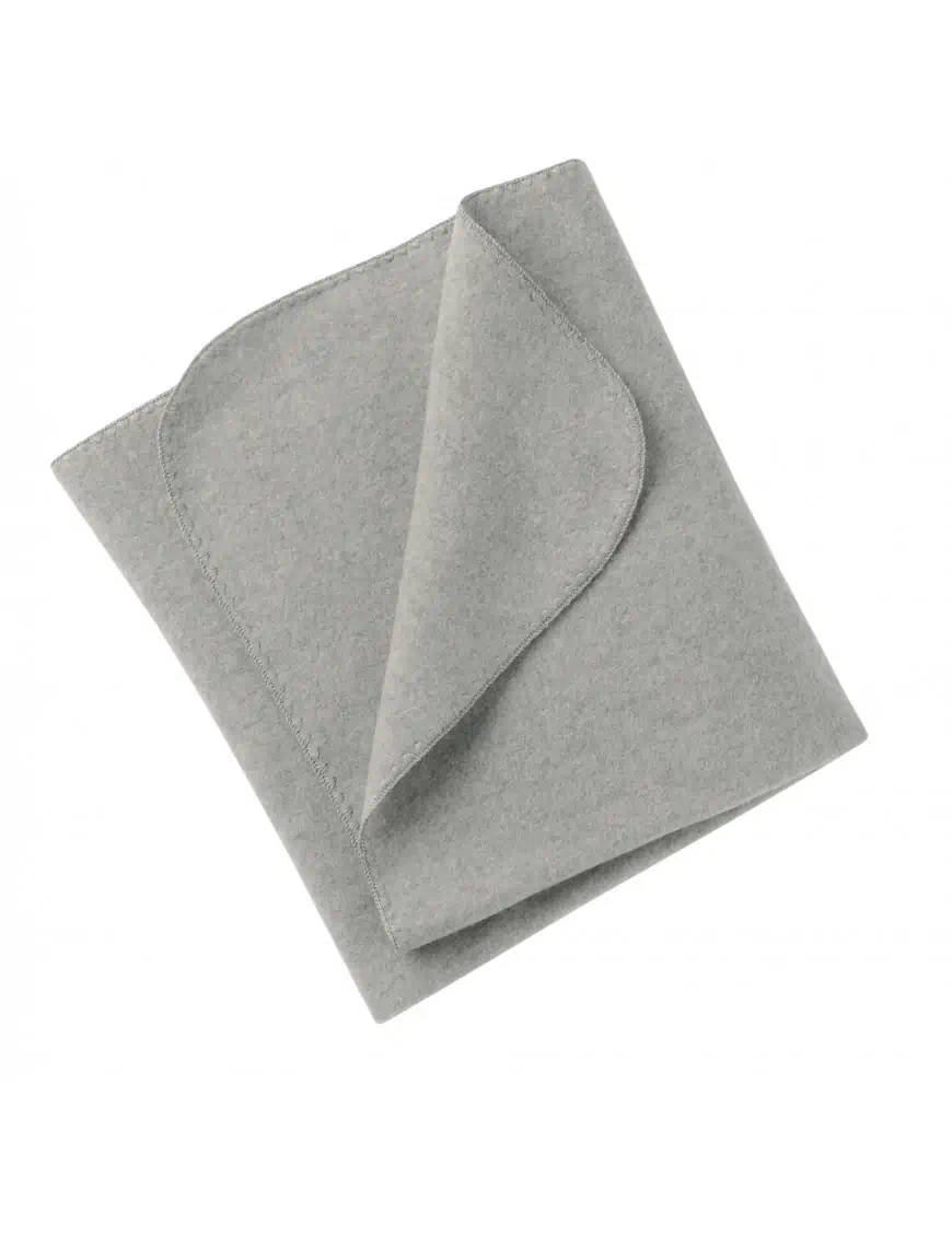 Ciepły kocyk z 100% wełny merino, Engel Grey