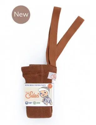 Wełniane legginsy z szelkami Silly Silas Ginger
