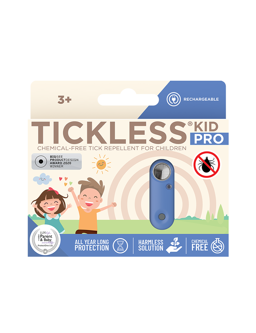 Ultradźwiękowa ochrona przed kleszczami Tickless Kid Pro HOT Blue