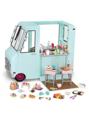 Ciężarówka z lodami i wyposażeniem – SWEET STOP ICE CREAM TRUCK Our Generation
