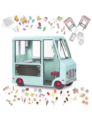 Ciężarówka z lodami i wyposażeniem – SWEET STOP ICE CREAM TRUCK Our Generation
