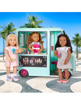 Ciężarówka z lodami i wyposażeniem – SWEET STOP ICE CREAM TRUCK Our Generation